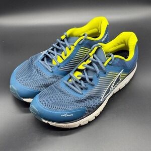 Altra Provision Trail Running Shoes Men's Size 12 Blue Yellow Foot Shape